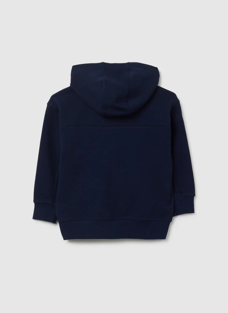 او في اس OVS Children'S Blue Pure Cotton Hoodie Regular Fit